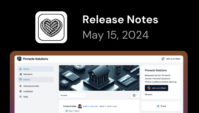 Tightknit Release Notes: Companion Site Customization and New Features (May 15, 2024)