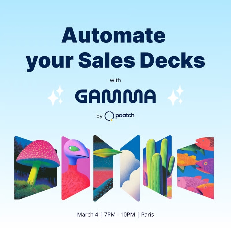 Automate your Sales Decks with Gamma x Paatch cover image