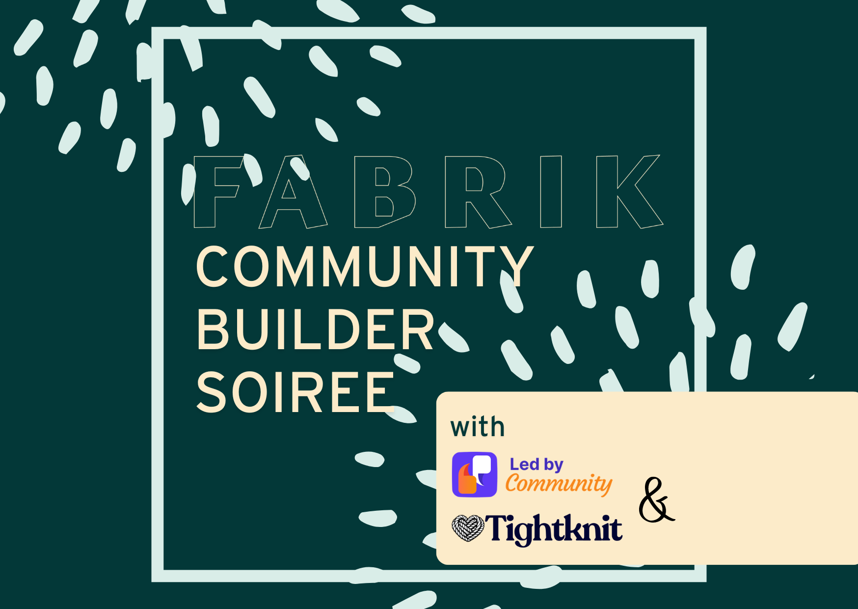 Community Builder's Soiree cover image