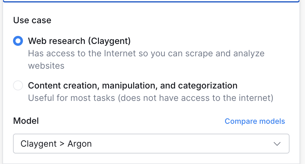 Update: Claygent AI Defaults Changed for Web Research