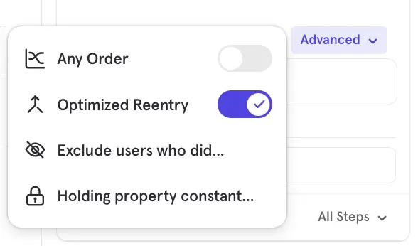 Enabled Funnel Optimized Re-entry for Enhanced Conversions