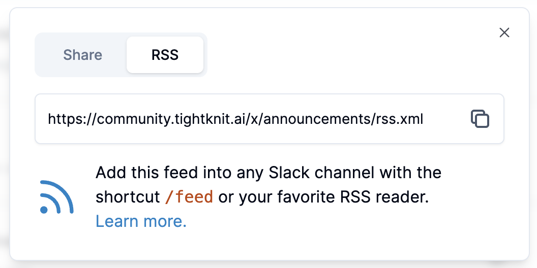 Follow Any Feed with RSS - Stay Updated on Tightknit's Announcements and More!