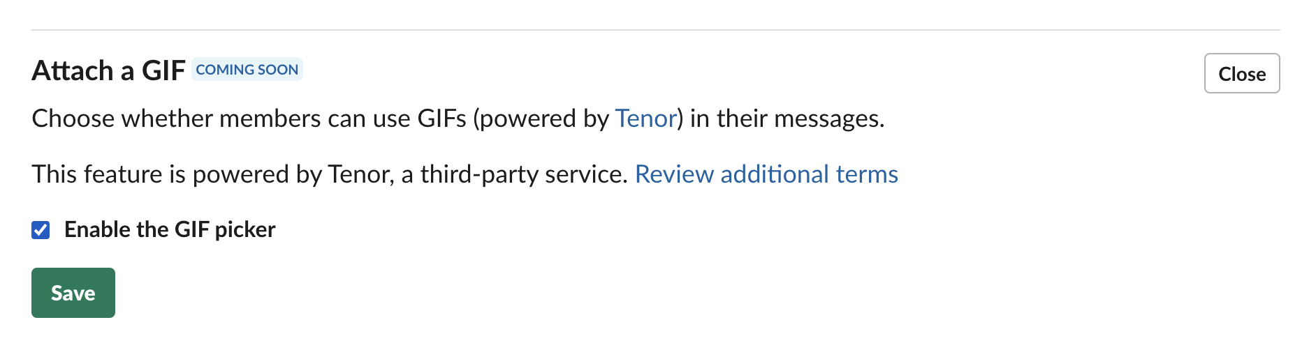 How to Enable the GIF Picker in Workspace Settings for Your Community