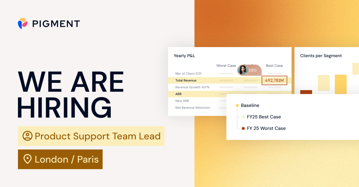 Hiring Support Team Lead in London, Paris, or Frankfurt